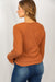 Surplice Knit Top: Available in Black and Cognac
