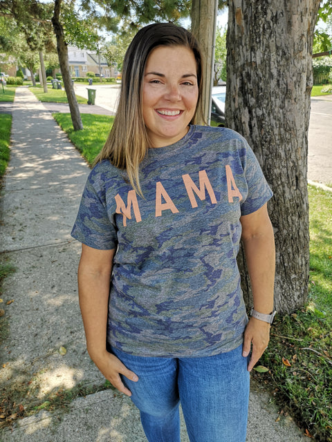 Mama Camo Graphic Tee