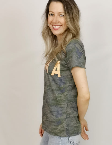 Mama Camo Graphic Tee