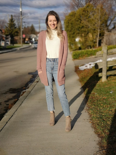 Fuzzy Knit Cardigan