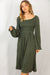 The Wilder Dress: Available in Olive and Rust