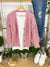 Michelle Mae Brand: Diamond Button Down Cardigan in Mauve - SOLD OUT